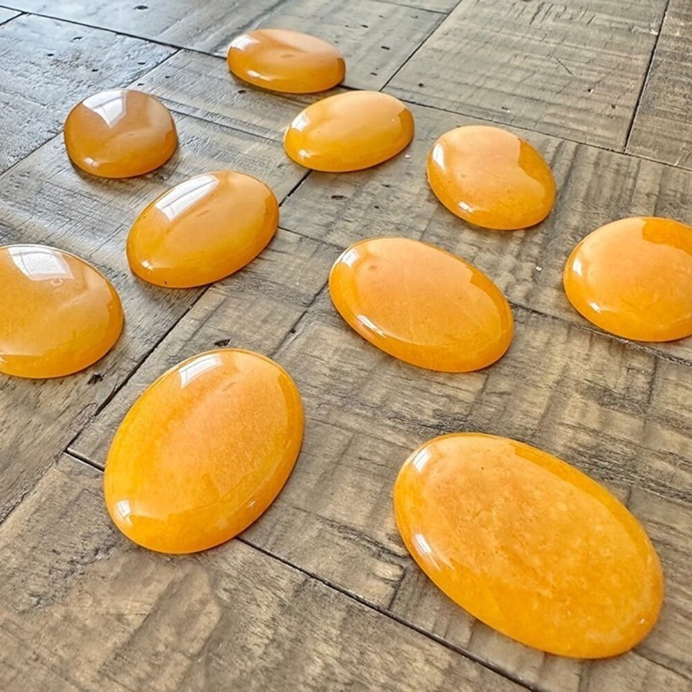40x30mm Topaz Jade Cabochon